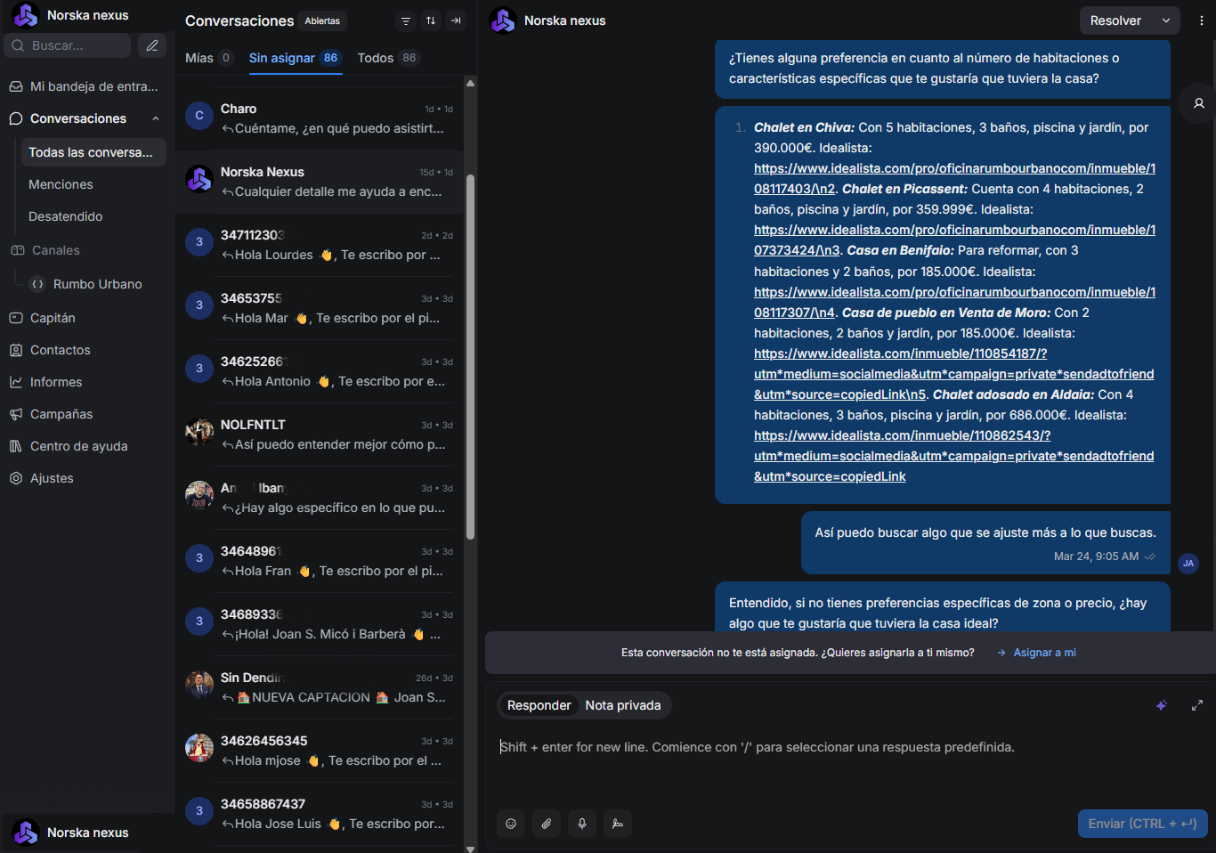 Panel de Control WhatsApp